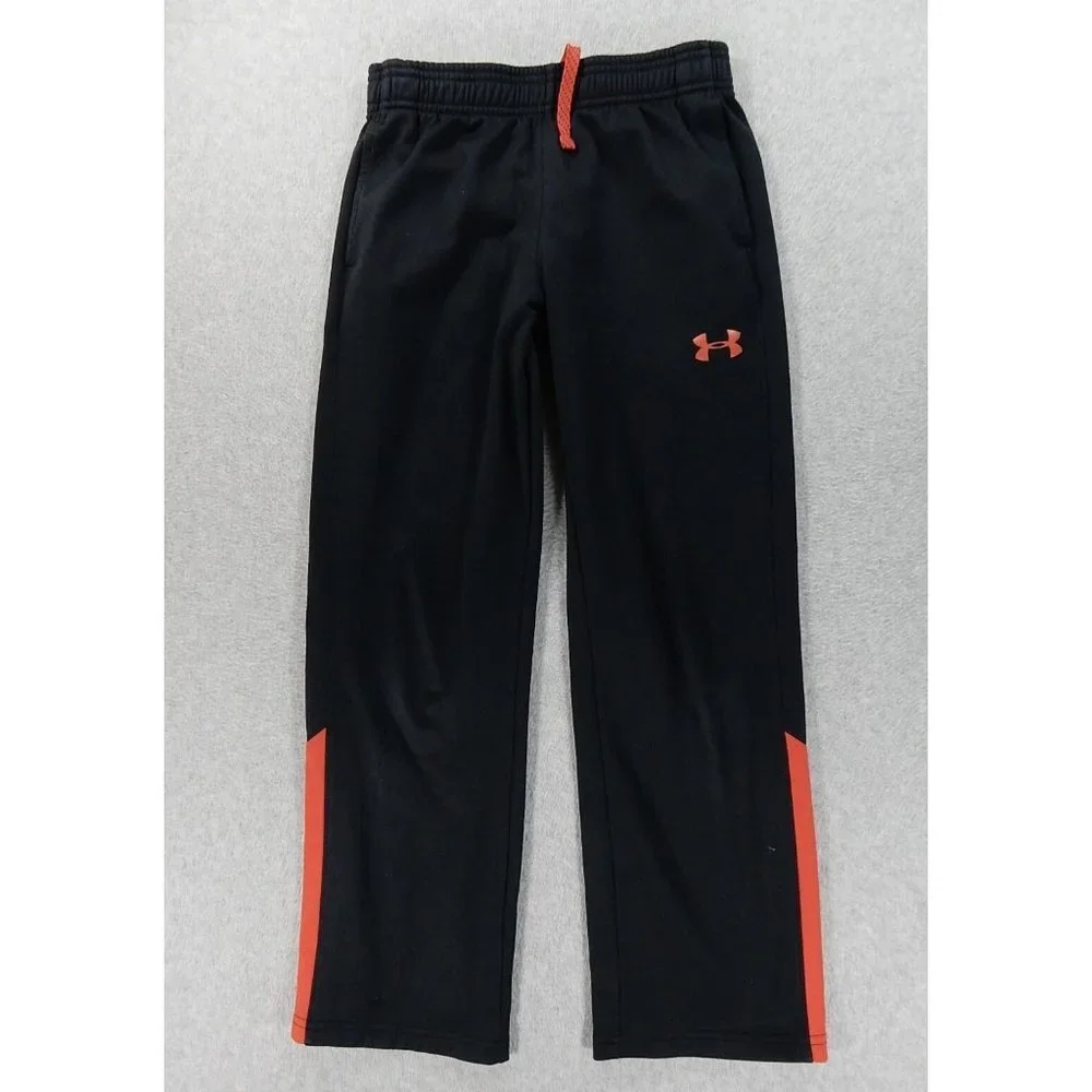 Under Armour Loose Fit Training Sweatpants (Youth Medium) Black/Red